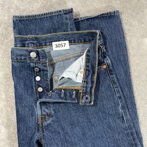 Levi's 501 Original Fit Jeans Men 34x32 Blue Straight Leg Button Fly Denim